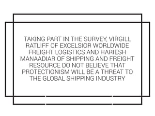 Is global shipping threatened by protectionism?