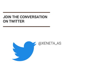 JOIN THE CONVERSATION
ON TWITTER
@XENETA_AS
 