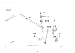 162
FIG.48-03 FRONT SPRING & SHOCK ABSORBER
(2111- )
STABILIZER ILLUST NO. 2 OF 2
485465
48820B
48810
48811
48820A 48820A
48824A
48829A
48815D
48815E
48817D
 