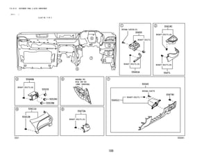 189
FIG.55-51 INSTRUMENT PANEL & GLOVE COMPARTMENT
(2111- )
ILLUST NO. 5 OF 5
555041
REFER TO
FIG
(PNC 58805B)
90467-05171
90467-05171(4)
90467-05171(3)
9004A-16036(3)
9004A-16075
55650
55618C
90467-05171(4)
90467-05171(3)
90467-05171
55446A
55472A
55411G
55412E
55479C
55451C
55045
55539E
55539
55539C
55661A
90467-05171(5)
55471
58-55
 