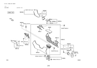 210
FIG.58-55 CONSOLE BOX & BRACKET
(2111- )
REAR CONSOLE ILLUST NO. 2 OF 2
588082
90467-05171(6)
90467-05171(12)
9004A-17210(3)
93568-55014(2)
58805B
58817A
58910D
58944A
58813
93568-55014(4)
58911J
58912C
58815A
58905
58810J
58923A
58993
9004A-11290(3)
9004A-11319(3)
9004A-16088(2)
55539J
58811D
58925A
58833B
58924A
58921A
90467-05171(3)
90467-05171(3)
 