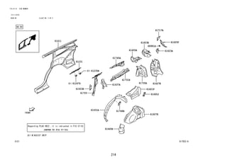 214
FIG.61-51 SIDE MEMBER
(2111-2210)
REAR,RH ILLUST NO. 2 OF 5
617052-A
61235B
61247D
61231
57-52
61611
61503B
61705
61637A
61745A
61605A
61603E
61717A
61623A
61731B
61735A 61627E
68981A
61631A
61645B
61607H
61665J
61621F
61625F
61768B
 