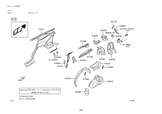 219
FIG.61-51 SIDE MEMBER
(2210- )
REAR,RH ILLUST NO. 2 OF 5
617584
61235B
61247D
61231
57-52
61611
61503B
61705
61637A
61745A
61605A
61603E
61717A
61623A
61731B
61627E
68981A
65565
61768B
61631A
61645B
61607H
61665J
61621F
90041-20259(3)
61625F
61735A
 