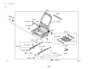 269
FIG.71-51 SEAT & SEAT TRACK
(2111- )
FR LH
71D939-B
71695D
72129D
72129C
72129D
71052A
72637G
71417-B2010
90179-08068(3)
90179-08068(3)
71831D
84139-BZ020
84139-BZ020
71832C
72994A
71290S
71416-BZ010
91551-80820(2)
91551-80820(2)
71120B
72127E
72158
72120
72125T
72129C
72140A
72127E
72158
71695D
 