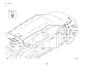 361
FIG.85-04 REAR WASHER
(2111- )
854631
REFER TO
FIG
(PNC 85310C)
85372Q
85349P
85349K
85372W
85349J
85307
85371N
85345R 85374R
85390A
85372S
85370D
85379C
85372X
85349G
85349G
85372Q
85349F
85372P 85349F
85372N
85371V
85348R
85371R
85-03
 