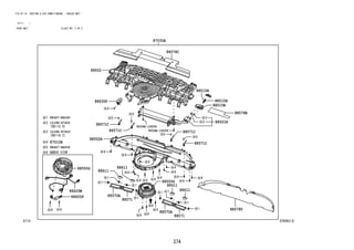 374
FIG.87-14 HEATING & AIR CONDITIONING - COOLER UNIT
(2111- )
REAR UNIT ILLUST NO. 2 OF 2
87K063-D
88502A
88578V
88571
88570A
88571
88570A
88635F
88571C
88571C
88571C
88502
88578C
88611
87030A
88611
88611
88611
88467-BZ040
9004B-16006
9004B-16006
15188-87402
88467-BZ050
15188-87403
87010B
88501R
88515H
88515B
88578B
88605W
88550G
88550G
88605F
88515H
88571C
 