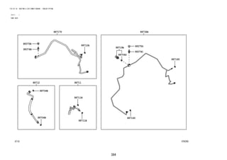 384
FIG.87-18 HEATING & AIR CONDITIONING - COOLER PIPING
(2111- )
TUBE ASSY
87K290
88712A
88704B
88704B
88711B
88711B
88711
88736A
88712
88717U
88375B
88374B
88375D
88374C
88706G
88719A
88716U
88716U
 