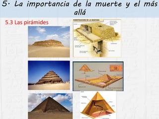 5. La importancia de la muerte y el más
allá
5.3 Las pirámides
 
