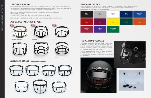 Xenith X2 Helmet Size Chart