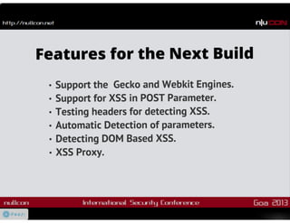 OWASP Xenotix XSS Exploit Framework v3 : Nullcon Goa 2013