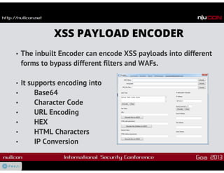 OWASP Xenotix XSS Exploit Framework v3 : Nullcon Goa 2013