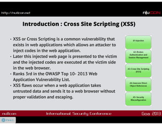 OWASP Xenotix XSS Exploit Framework v3 : Nullcon Goa 2013