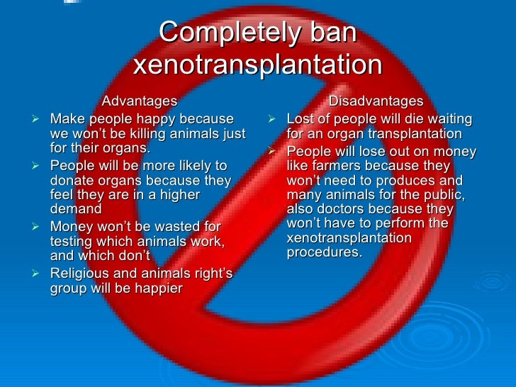 xenotransplantation advantages and disadvantages essay