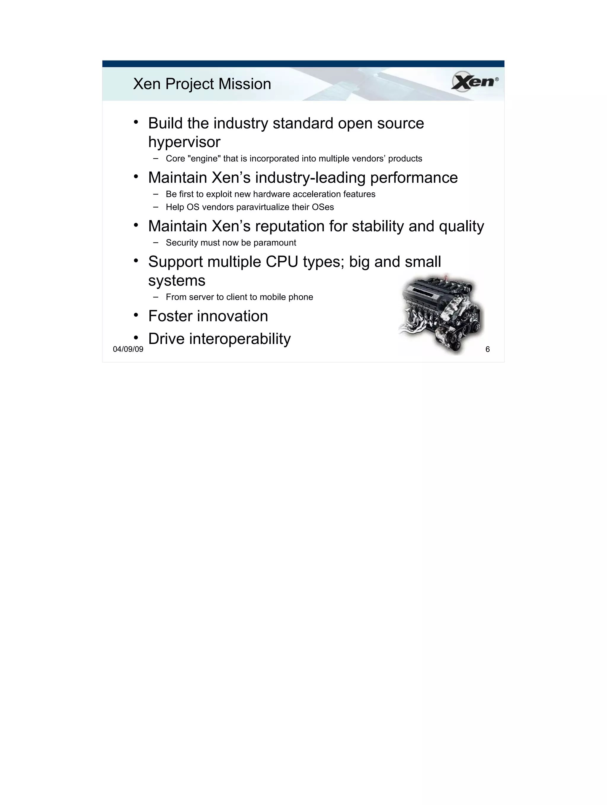 Xen.org Overview 2009