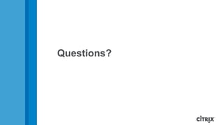 Questions?
 