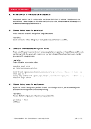 CITRIX XENSERVER FREE/ADVANCED 5.6 HARDENING GUIDE | PDF
