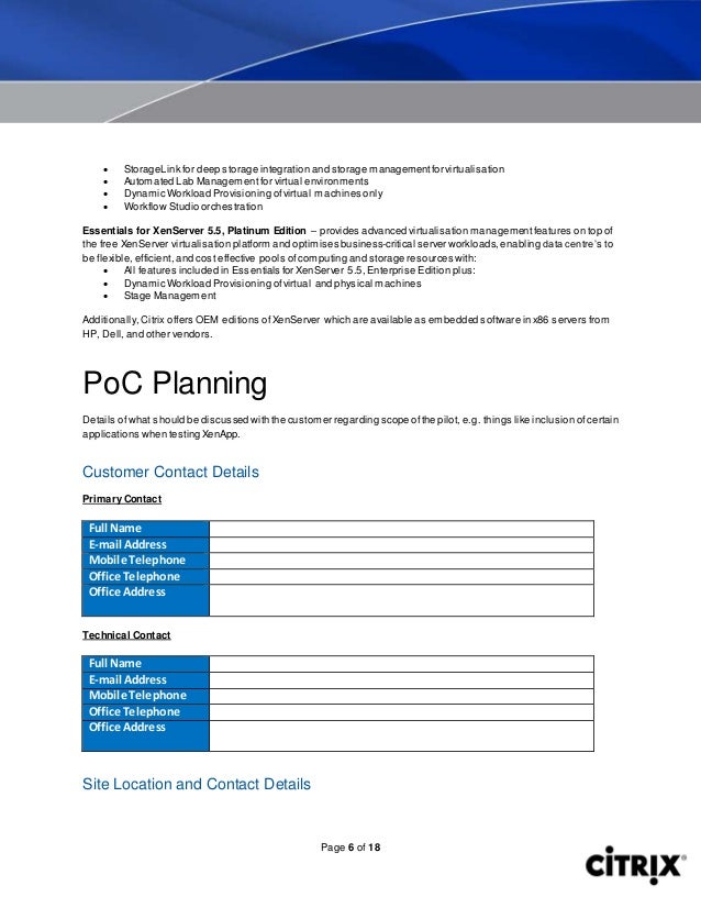 Xen Server Poc Template Xen Server Poc Template