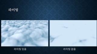 라이팅
라이팅 있음 라이팅 없음
 