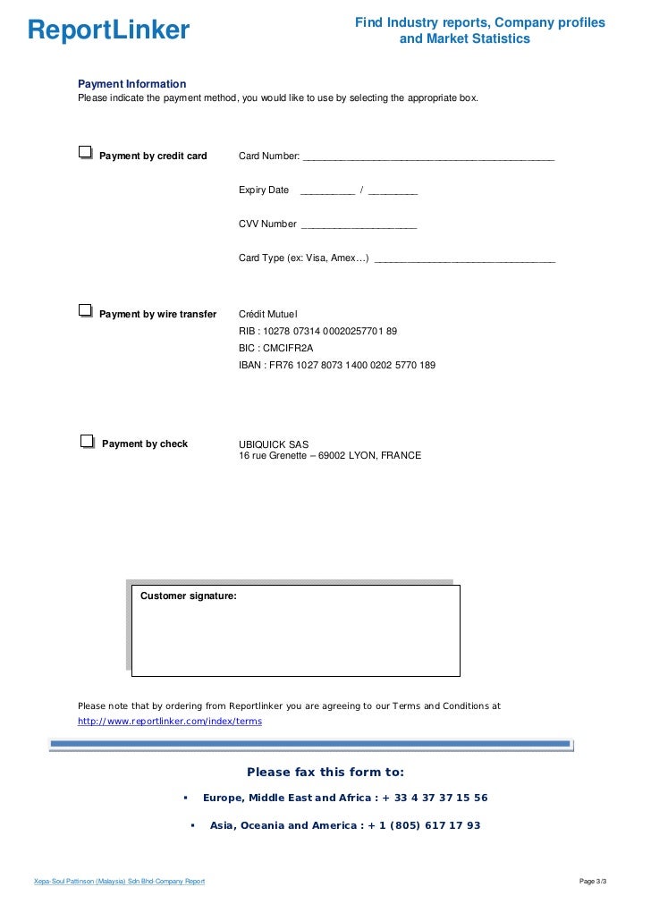 Xepa Soul Pattinson Malaysia Sdn Bhd Company Report