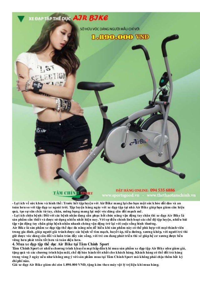 Xe đạp tập thể dục air bike giảm giá 35% kèm quà tặng hấp dẫn