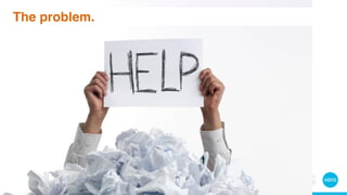 The problem. 
Heading here 
• Dot point 
• Dot point 
• Dot point 
 