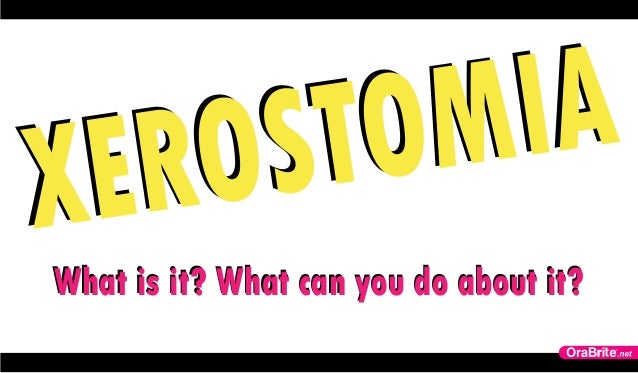 Home Care For Xerostomia