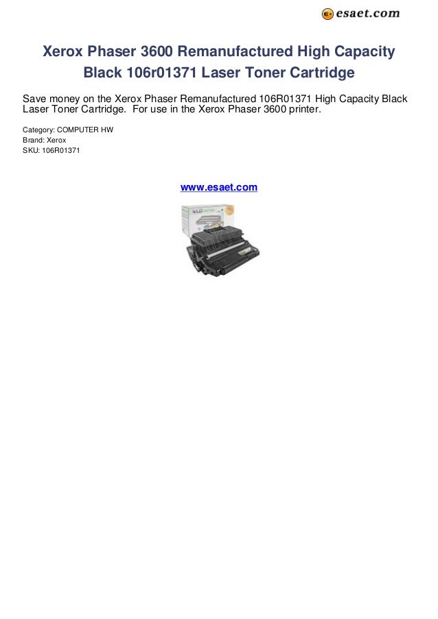 xerox phaser 3600 toner