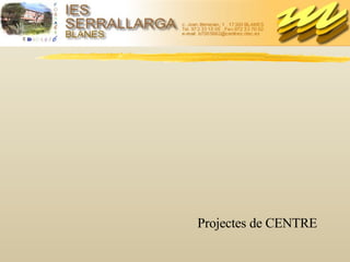 Projectes de CENTRE 
