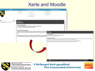 Xerte and Moodle
 