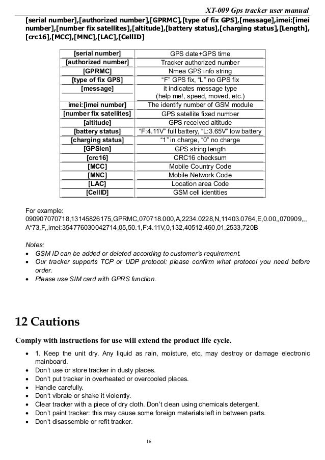 Gps Tracker User Manual Gps Tracker User Manual