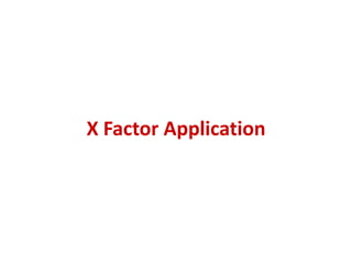X Factor Application
 