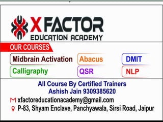 X-FACTOR EDUCATION ACADEMY
To Explore Your Talent
 