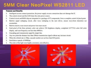 5 mm clear neopixel ws2811 led | PPT