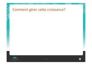 Comment gérer cette croissance?




                   41             41
 