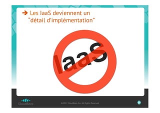 Les IaaS deviennent un
 “détail d’implémentation”




            IaaS
             ©2012 CloudBees, Inc. All Rights Reserved   68
 