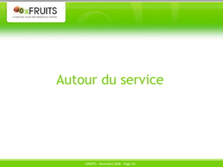 Autour du service 