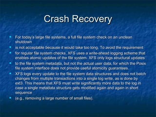 Xfs file system for linux | PPT