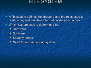 Xfs file system for linux | PPT