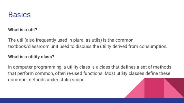 Java utility classes