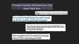 WHY? Marketers
THE RISE OF GROWTH HACKING
 