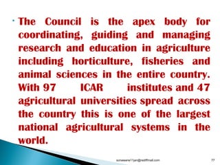 Geography - Agriculture