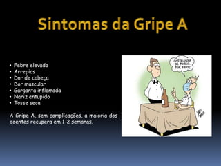 Sintomas da Gripe AFebre elevada