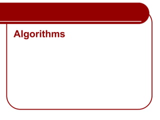 Algorithms