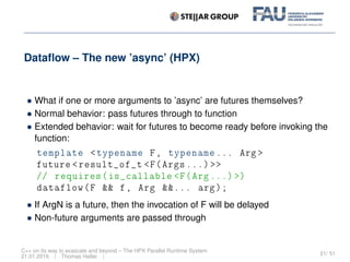 Runtime Invocation Frame C++ on its way to exascale and beyond -- The HPX Parallel Runtime ...