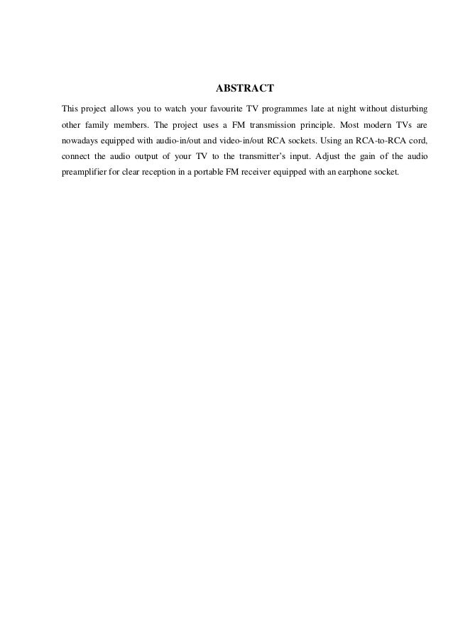 Wireless Audio Transmitter For Tv Full Report