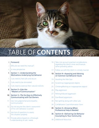 Simple Cat Behaviour Chart.pdf Guide to-cat-behavior-counseling | PDF