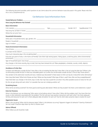 Guide to-cat-behavior-counseling | PDF