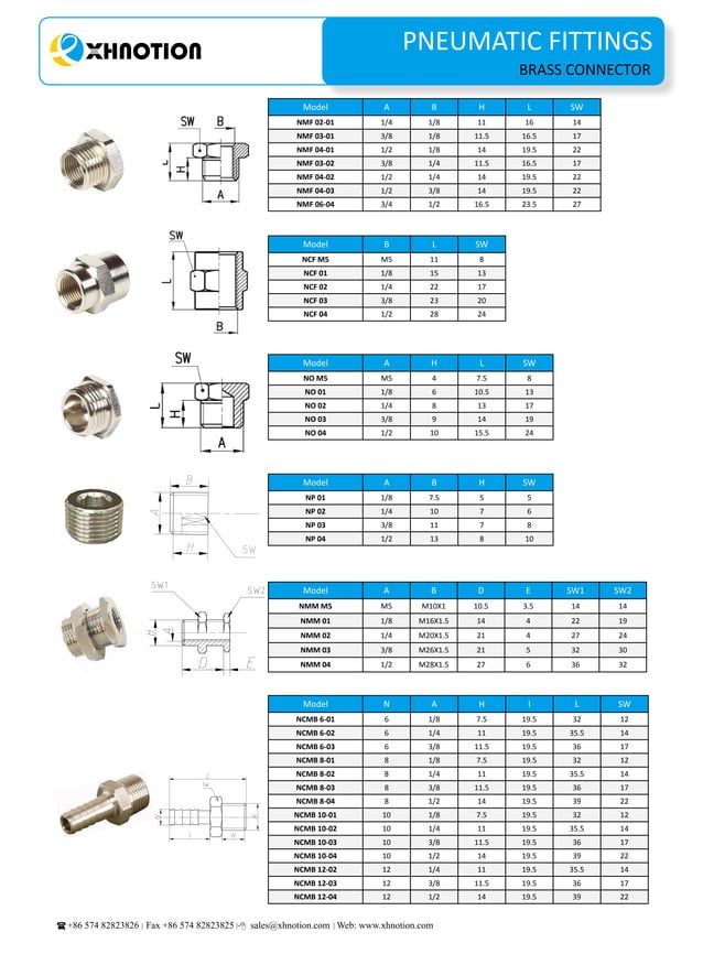 pneumatic fittings catalogue 20172