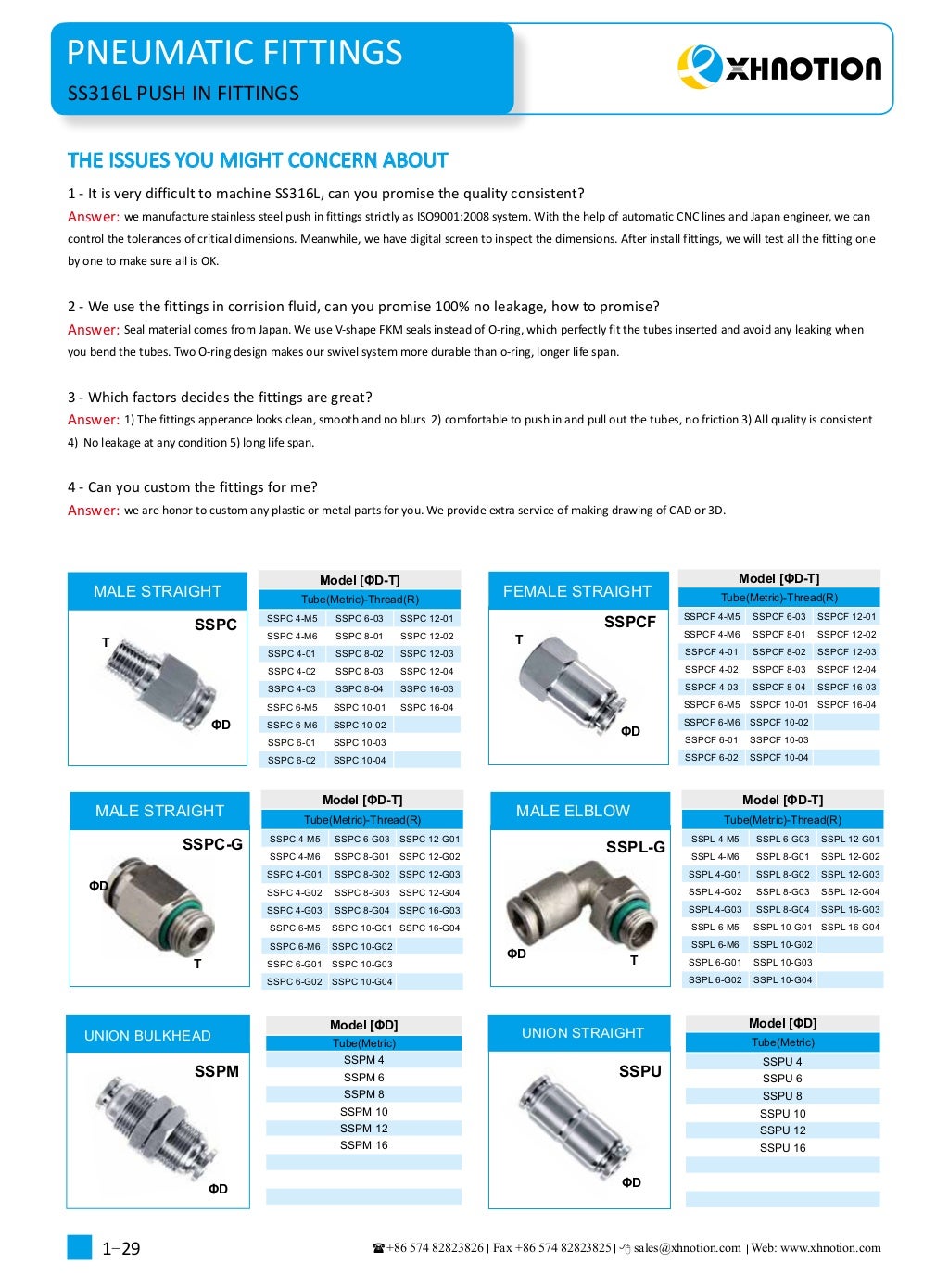 pneumatic fittings catalogue 20172