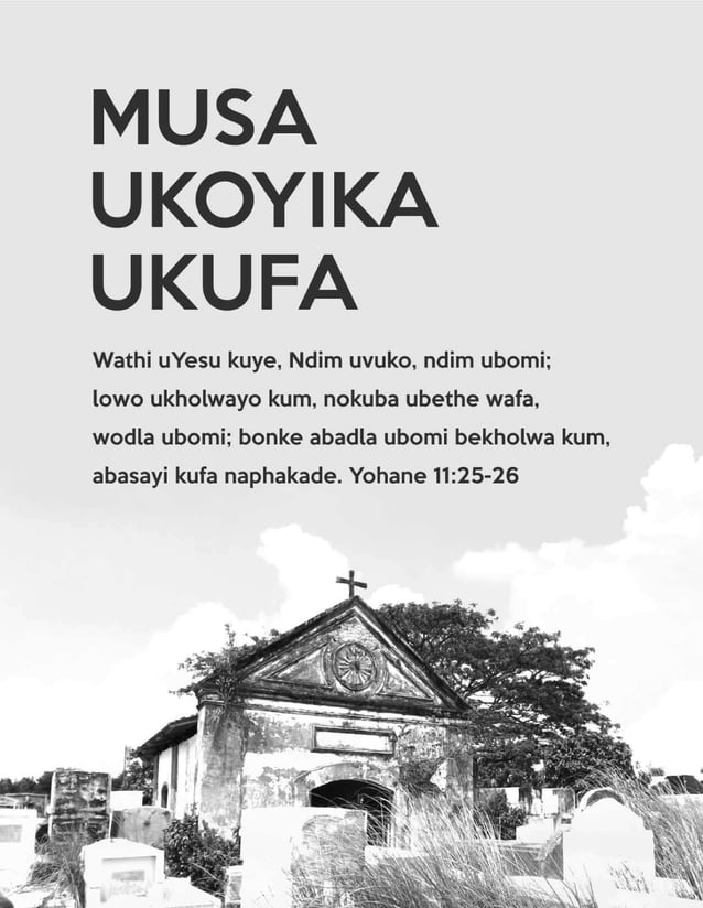 Xhosa Do Not Fear Death Gospel Tract PDF